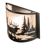 Rustic Lodge 1 - Light Flush Mounted Sconce
