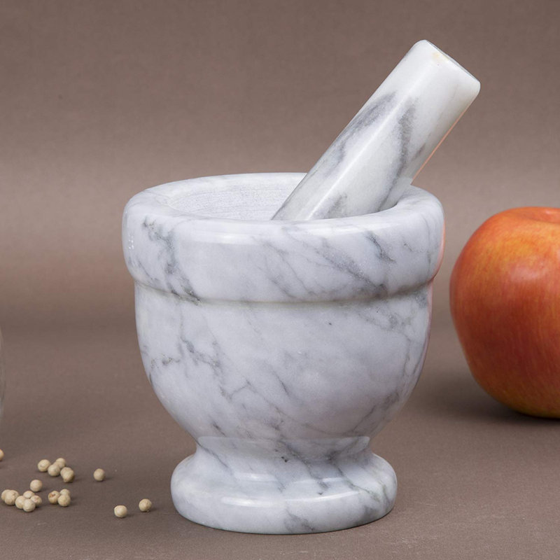 Marble Mortar And Pestle Set