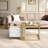 Gold And White Coffee Table Set Of 2, With Marble Pattern Coffee Table With Drawer Metal Frame Square End Table