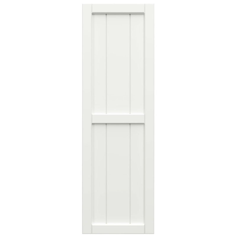 True Fit PVC, volets encadrés encadrés, 16.125", 44", Sans finition