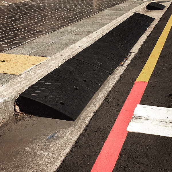 MoNiBloom Rubber Curb Ramp, Rise Height Heavy Duty Threshold Ramp ...