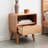 20.5"H Compact Solid Oak Nightstand-693995648-688546626