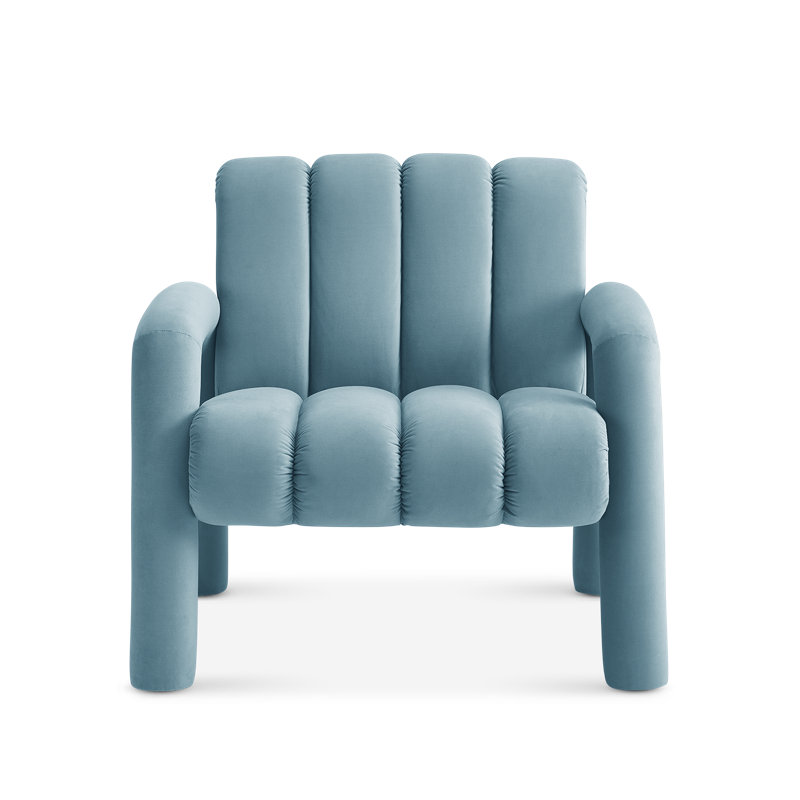 Fauteuil d'appoint Tubbi, bleu ciel, Bleu ciel