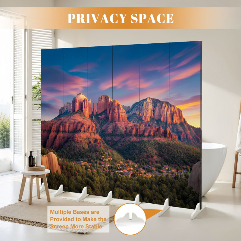 Cloison pliante 6 panneaux Royal Sedona Arizona, Couleur 3