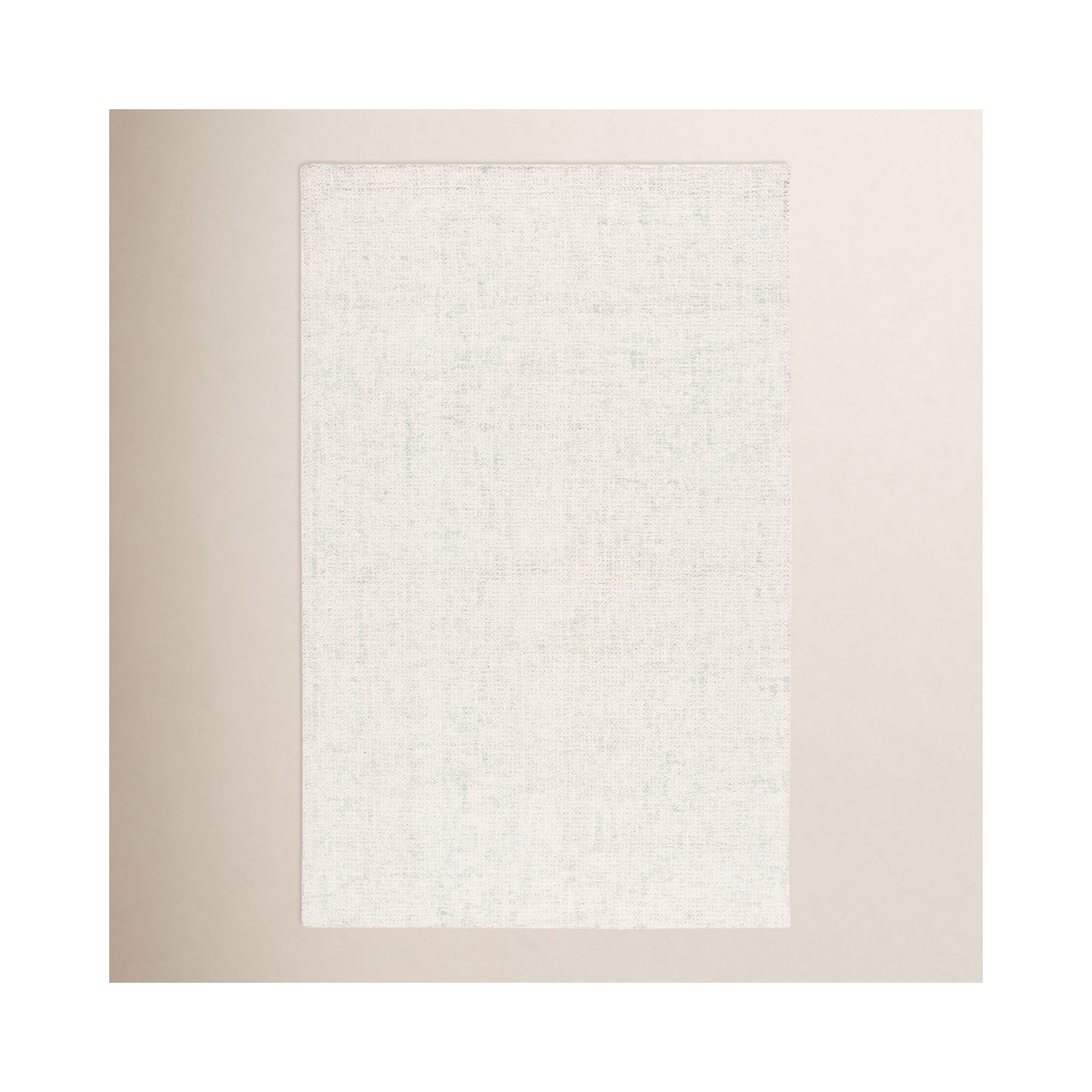 Donica Handmade Light Sage/Ivory Rug, Rectangle 8' x 10'