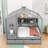 Bitner Two Drawers House Wooden Daybed with Shelves-34643687-34643682