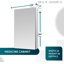 Charnière droite AQUADOM Royale l 24 po x H 30 po x P 5 po, armoire à pharmacie avec prises électriques, désembueur, miroir grossissant 3X à DEL réglable-100930508