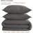 French Linen Duvet Cover Set 3Pcs With Hidden Zipper Closure Natural Flax Cotton Blend-109727230-109727233