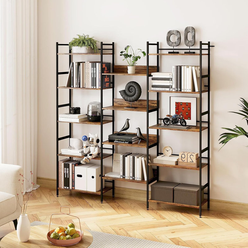 Bibliothèques et étagères à 5 niveaux, Brun