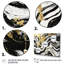 Wild Wave Bliss abstrait or blanc noir - peinture murale abstraite-1600901132-1600901130