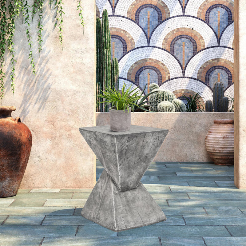 Table d'appoint Nordt, Gris