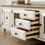 American solid wood high legged TV stand