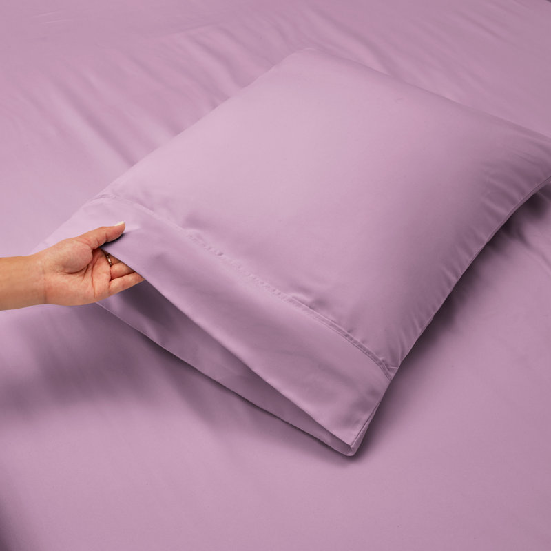 Microfiber Sheet Set, Lavender, Twin Fitted Sheet