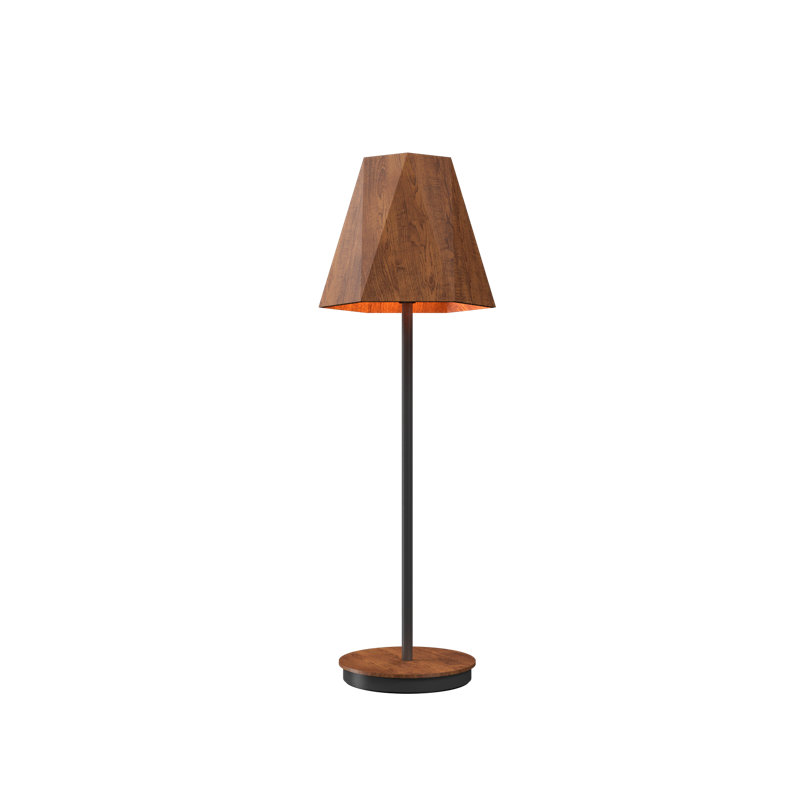 Facet Buffet Table Lamp, 29.92" H x 7.87" W x 7.87" D, Imbuia