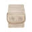 Outdoor Wood Grain Square MGO Side Table With Simulated Braided Cord – Indoor Retro End Table For Home & Patio Decor