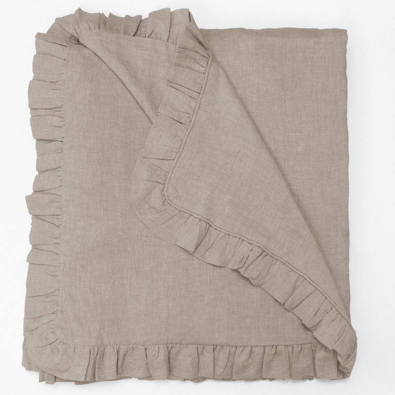 Basillo Linen Duvet Cover, Queen, Seaglass