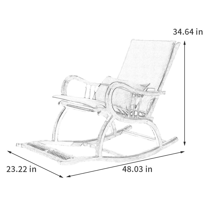 Exquisite solid wood rocking chair