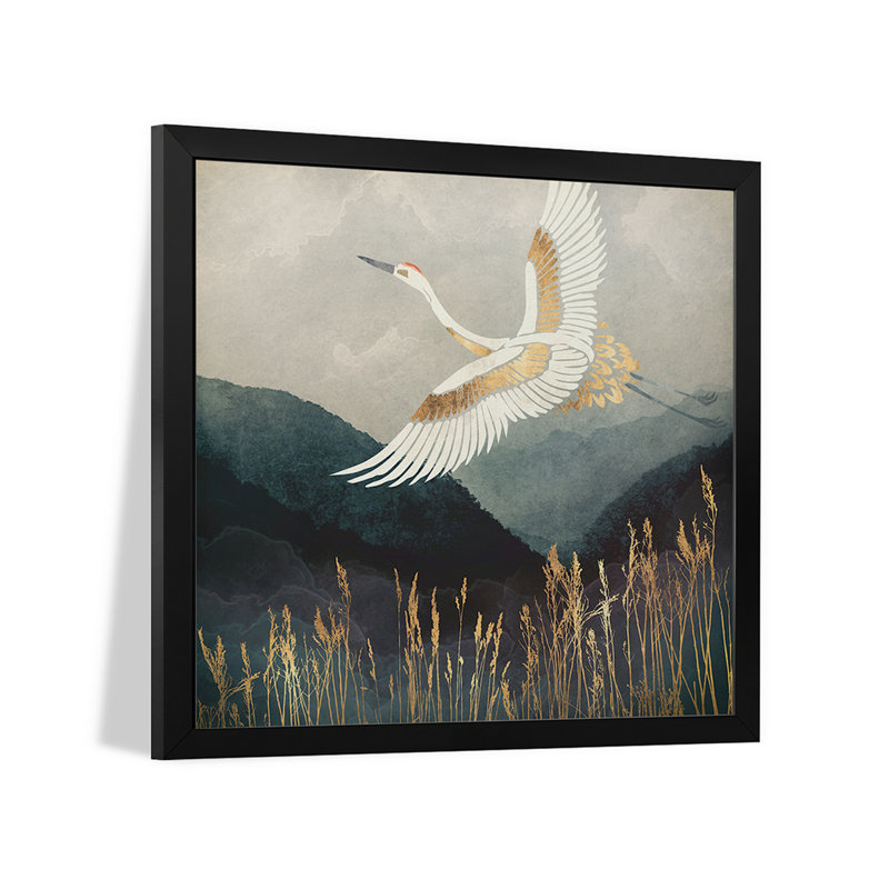Elegant Flight Premium Framed Poster by SpaceFrog Designs, 16" H x 16" W