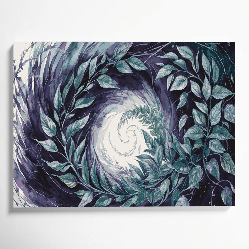 Art mural sur toile Botanical Tradescantia, H 12 po x l 18 po