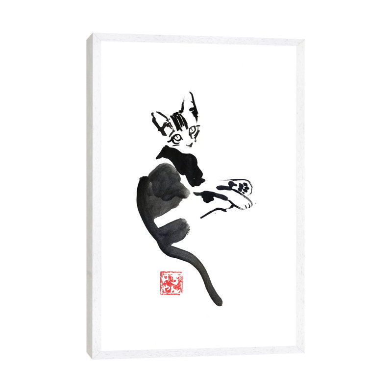 Terrasse by Péchane - Print on Canvas, White Framed, 152.5 cm H x 101.5 cm W