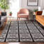 Tapis noir Prisco lavable à la machine de qualité supérieure-1148960401