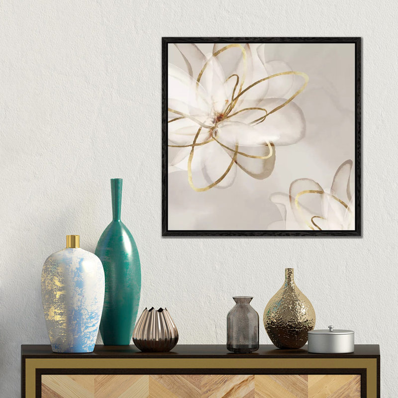 Transparent Beauty I by Eva Watts - Wrapped Canvas Print, Black Floater Framed, 45.72 cm H x 45.72 cm W