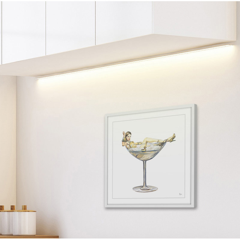 «Men Drink», reproduction encadrée, H 18 po x l 18 po x P 1,5 po
