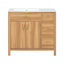 36" bathroom vanity with sink, 2 doors, 3 drawers, and adjustable shelves