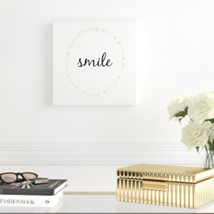 Golden Quote III by Anna Hambly - Wrapped Canvas Print