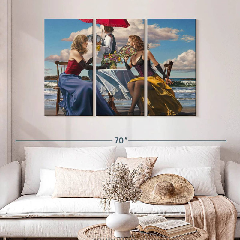 Leisha Cafe Oceanus, 32" H x 50" W