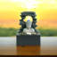 Modern & Weather Resistant Skylar Tabletop Fountain with Light – Relaxing Waterfall Sounds for Indoor or Outdoor Home Décor