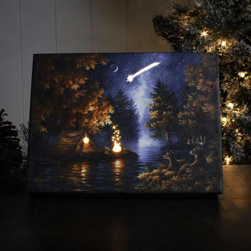 Grontier - Wishing upon a star 8x6 Mini Lighted Easel Back Canvas