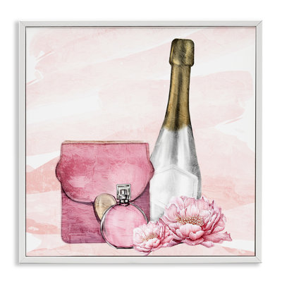 Giclée encadrée champagne Glam Time, design par Kim Allen