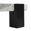Table basse avec table d'appoint Bianco White