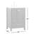 Hines 24'' Single Bathroom Vanity with Engineered Marble Top-2102482768