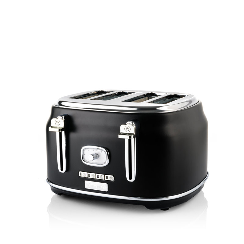 Retro 4 Slice Toaster, Black