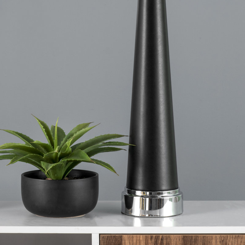 Lampe de table noire 36 "