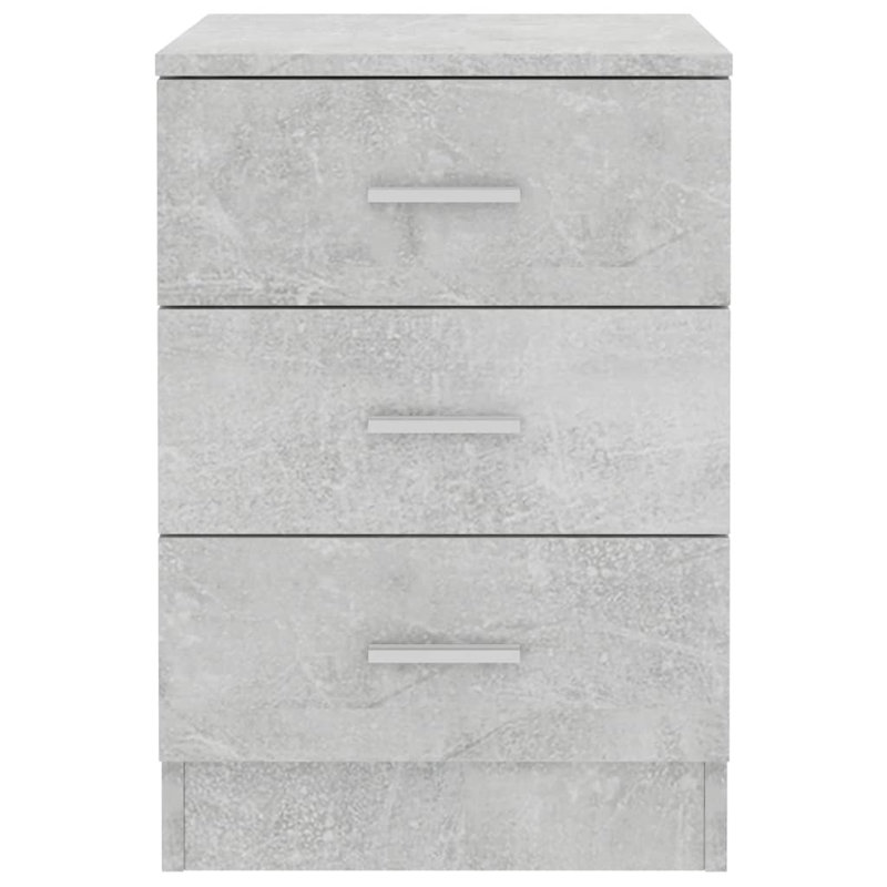 38cm W Bedside Table, Light Grey, Set of 1