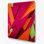 Art abstrait en métal rouge 19 formes abstraites
