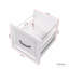 Bureau d'ordinateur blanc vieilli avec tablette