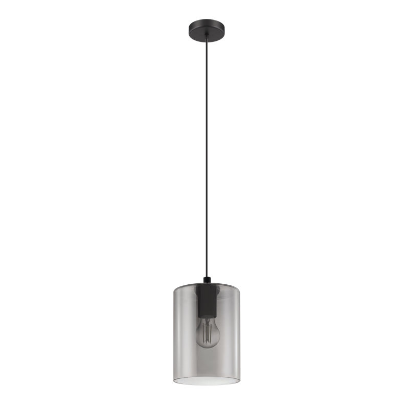 Tova 1 - Light Matte Black Single Pendant, Black