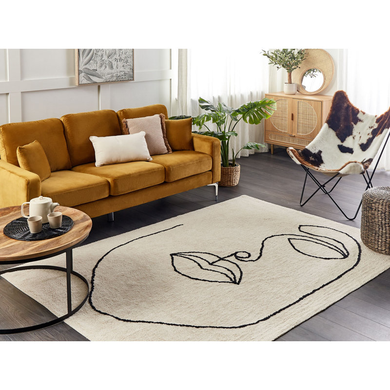 Bailey-Jay Abstract Hand Woven Area Rug, Rectangle 140cm x 200cm