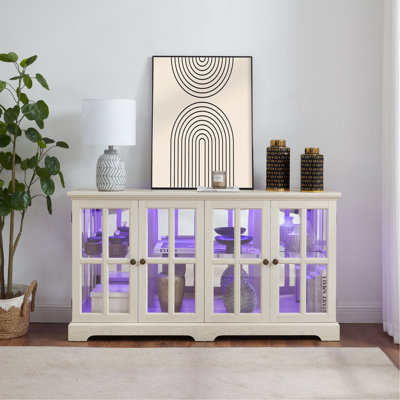 Exquisite LED Curio Display Cabinet With Versatile Shelves For Collectibles