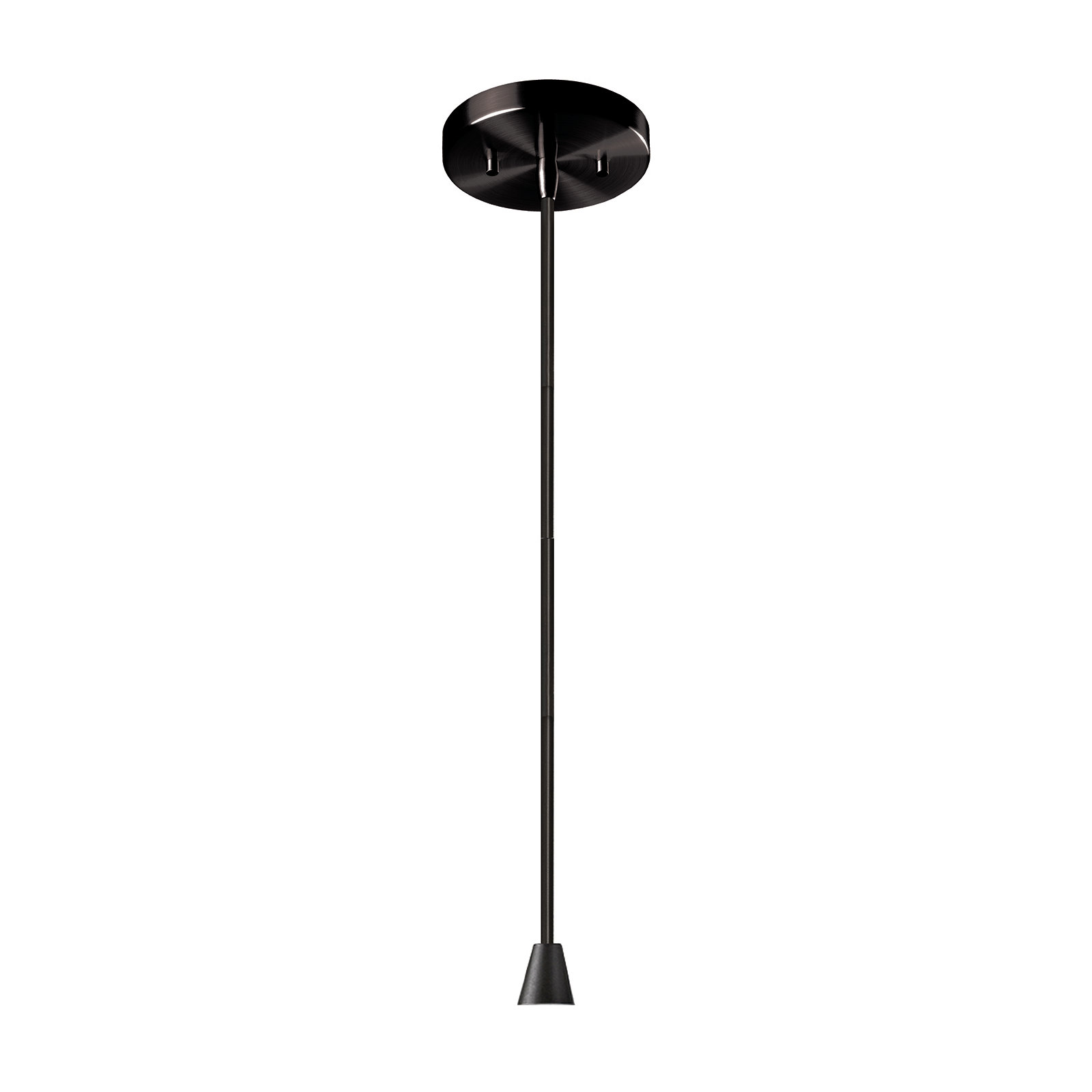 Leni Ceramic Hourglass Single Pendant , Gloss Gray, Matte Black