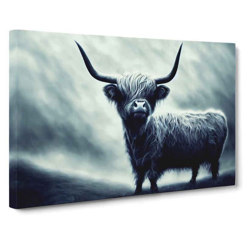 Magical Highland Cow - Wrapped Canvas, 35cm H x 50cm W x 3cm D