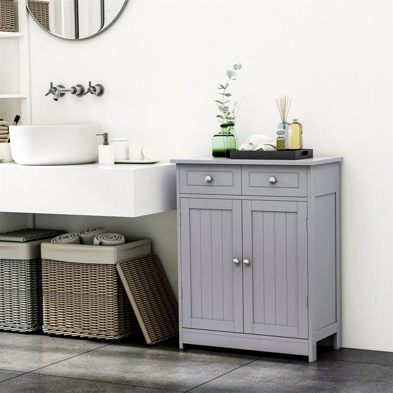 Sekani Freestanding Bathroom Shelves, Grey