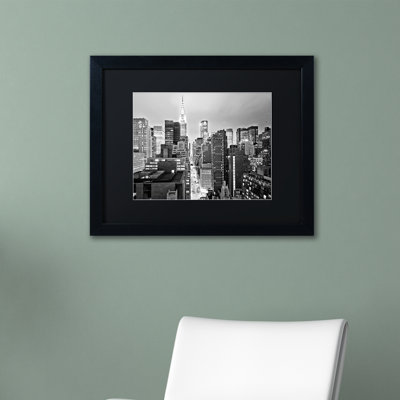 « new york horizon 2 », reproduction de photo sur toile encadrée