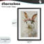 Bunnykins avec couronne rose, reproduction sous verre, conception de Tina LeCour-1516961440-1516961442