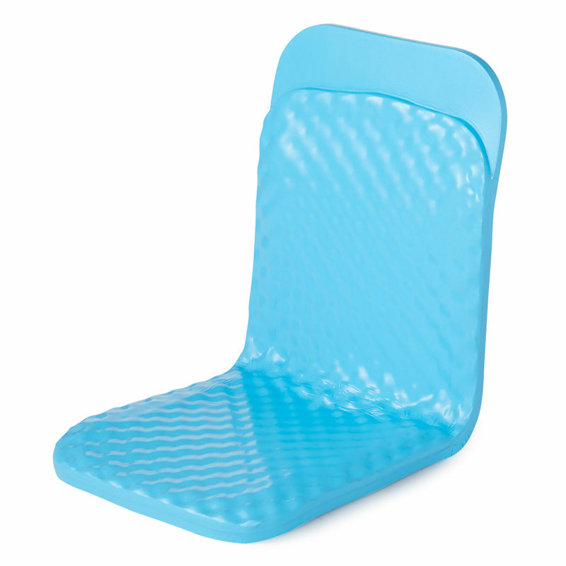  Super Soft 19" High Foam Folding Lake Poolside Chair, Marina Blue