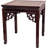 Rosewood Square Ming End Table With Floating Panel Design - Handcrafted Chinese Style Accent Table For Living Room, Bedroom, Or Office